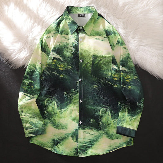 グリーンアンドモアグリーンシャツ