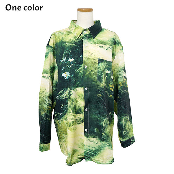 グリーンアンドモアグリーンシャツ