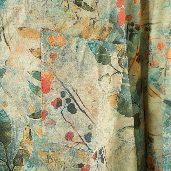 Beautiful green plant-print shirt