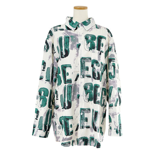 Hand-painted Letters Shirt