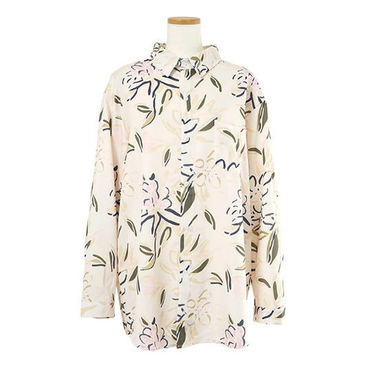 Painted botanical flower shirt