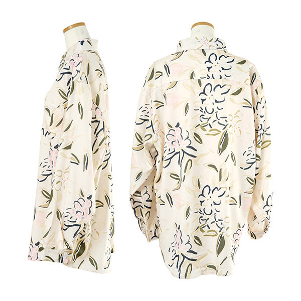 Painted botanical flower shirt