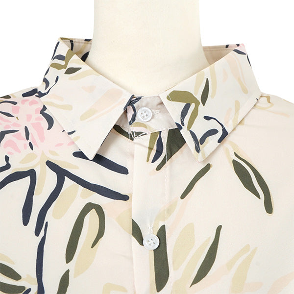 Painted botanical flower shirt