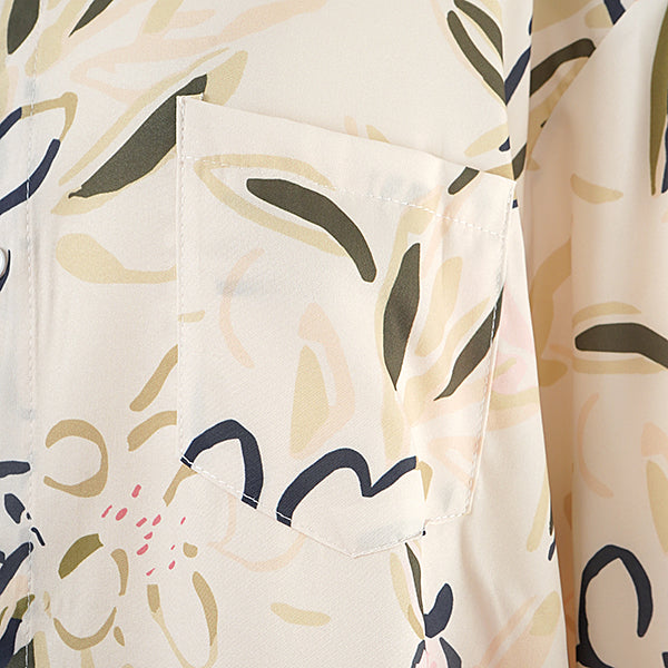 Painted botanical flower shirt