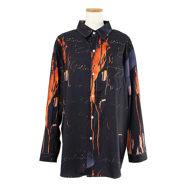 Volcano print shirt