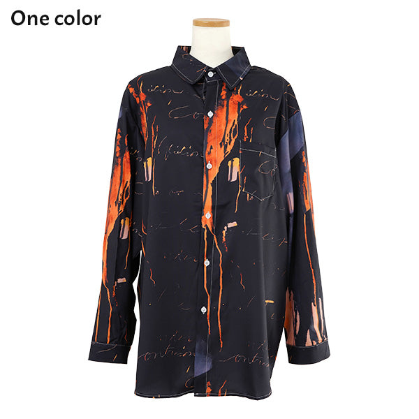 Volcano print shirt