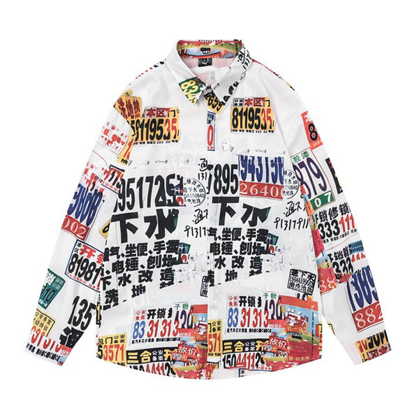 License plate shirt