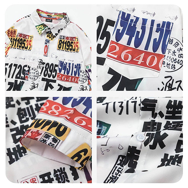 License plate shirt