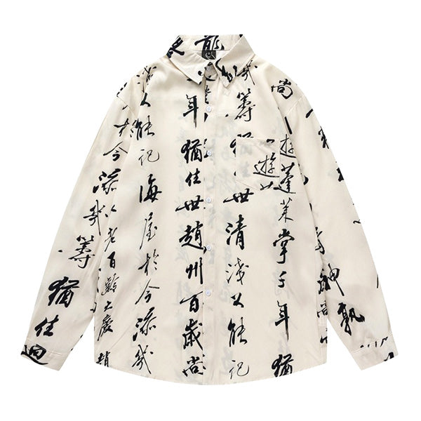 Gyosho pattern shirt