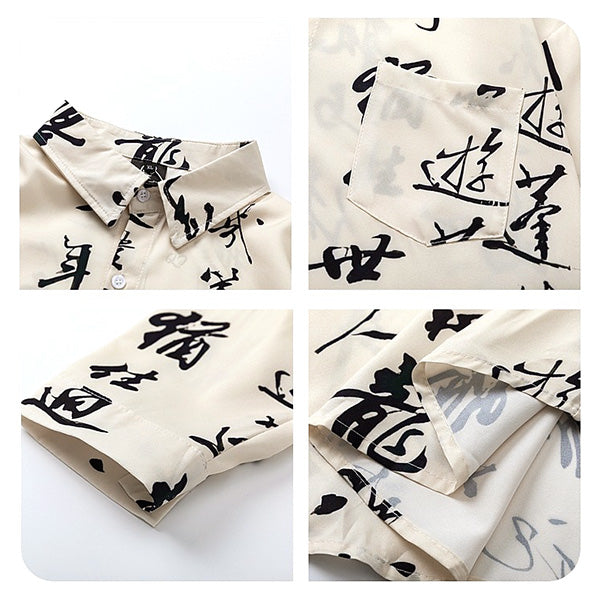 Gyosho pattern shirt