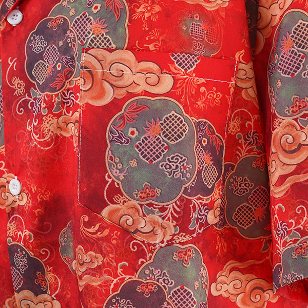 Spiral Cloud and Flower Shirt