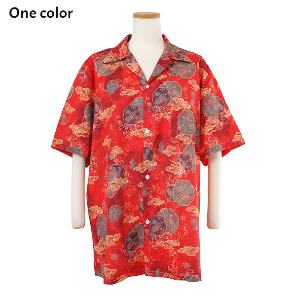Spiral Cloud and Flower Shirt