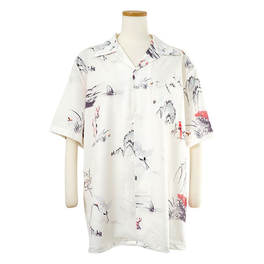 White landscape shirt