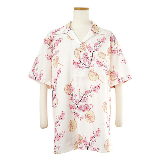 Plum blossom and fan shirt