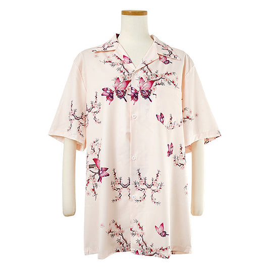 Pink butterfly and flower shirt