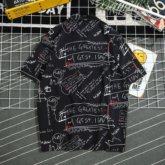 Letters and graffiti shirt