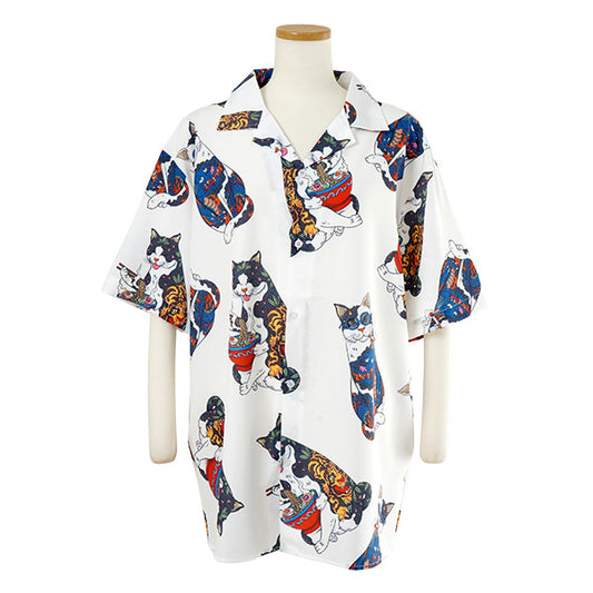 Yakuza-style cat shirt