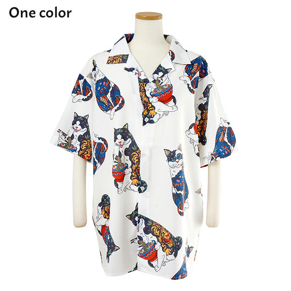 Yakuza-style cat shirt