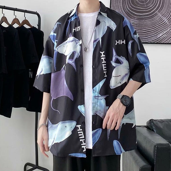Shark & Manta short sleeve shirt