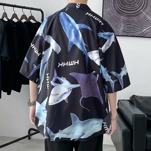 Shark & Manta short sleeve shirt