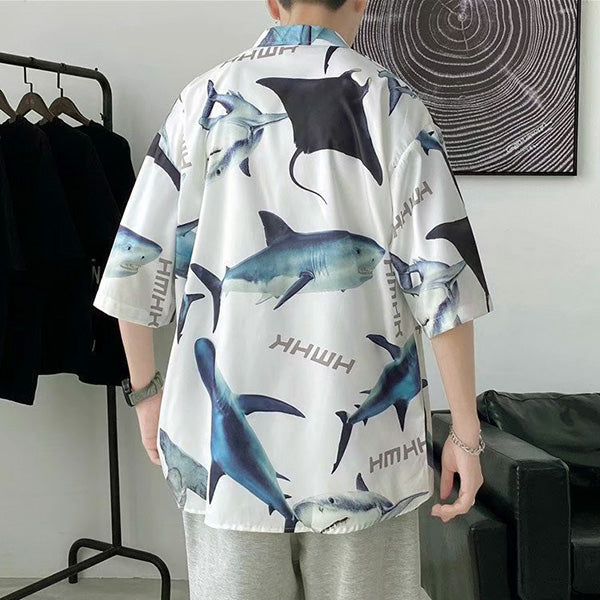 Shark & Manta short sleeve shirt