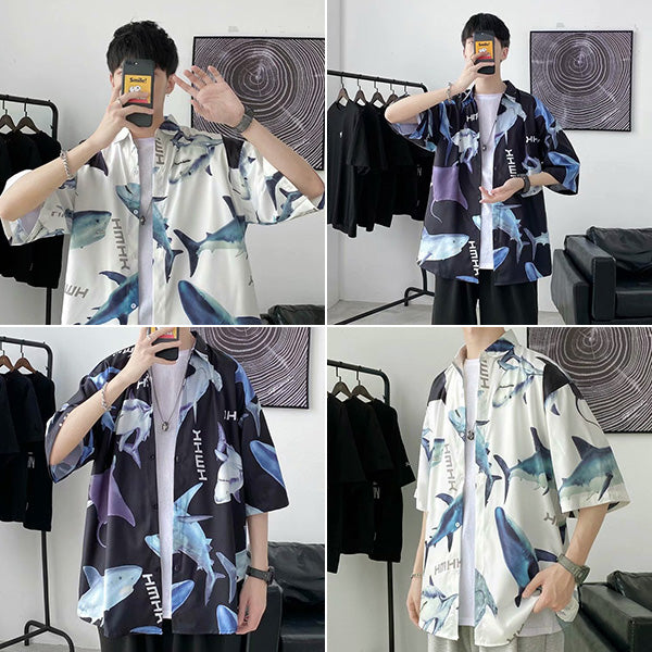 Shark & Manta short sleeve shirt