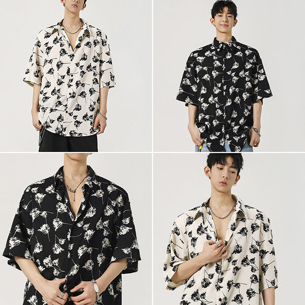 Monochrome Tulip Shirt
