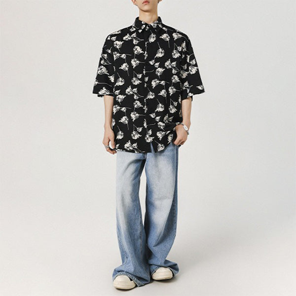 Monochrome Tulip Shirt