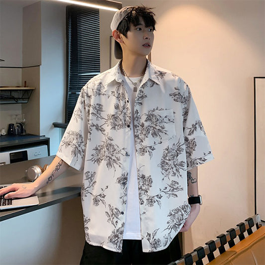 Fresh rose flower pattern