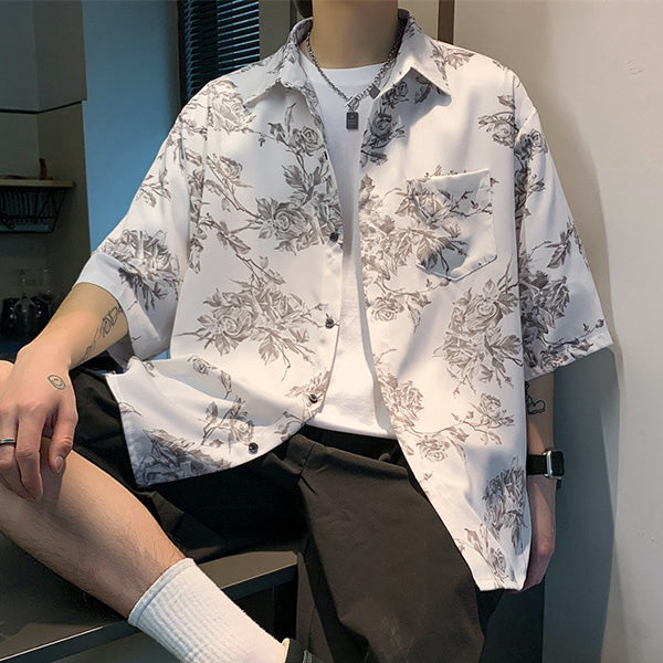 Fresh rose flower pattern