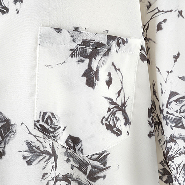 Fresh rose flower pattern