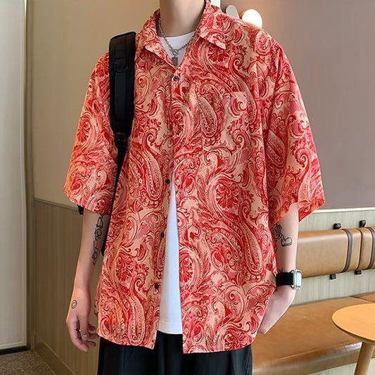 Vermilion Paisley Shirt