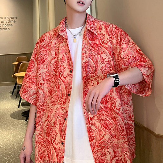 Vermilion Paisley Shirt