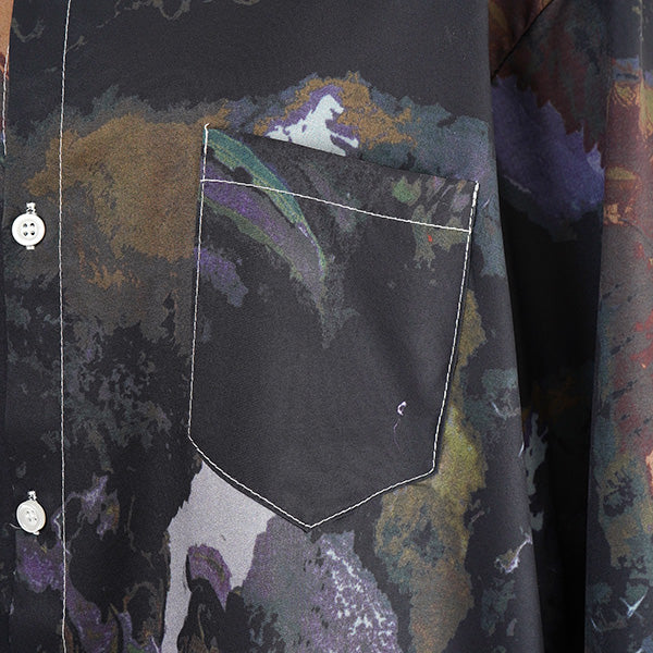 Dark mixed color marble