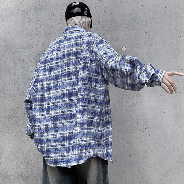 Embroidery and blue check