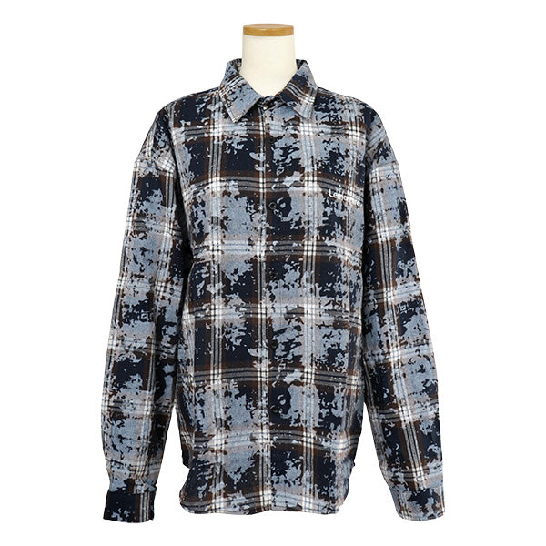 Check and tie-dye bleach