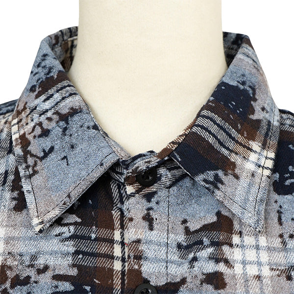 Check and tie-dye bleach