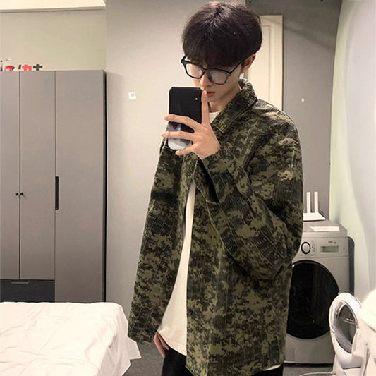 Digital camo and embroidery