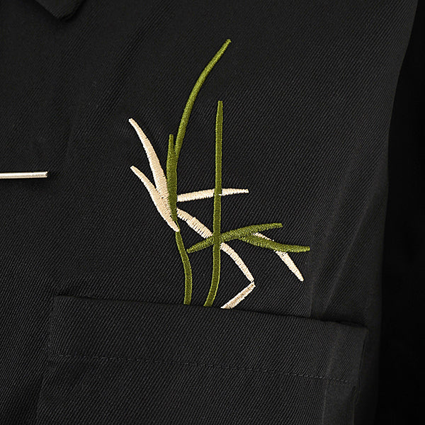 Asian bamboo embroidery