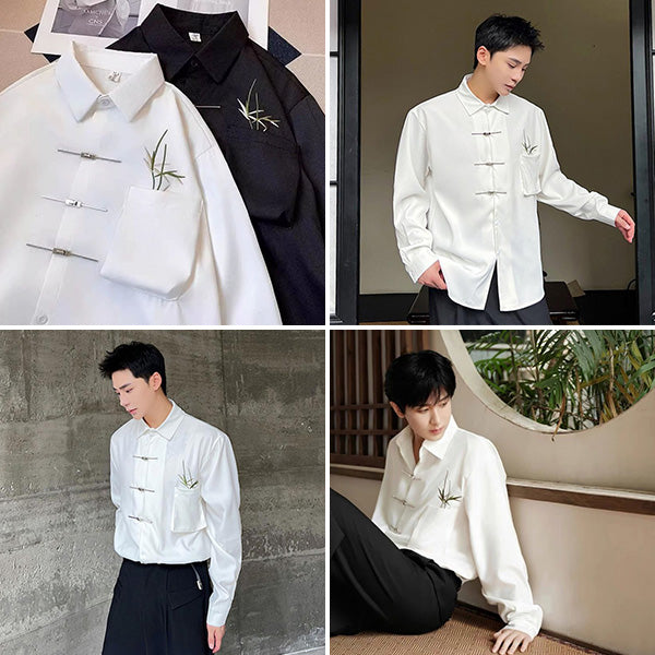 Asian bamboo embroidery