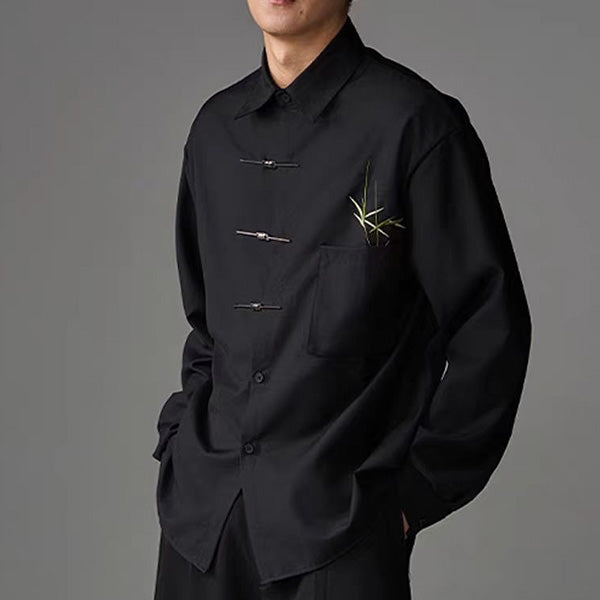 Asian bamboo embroidery