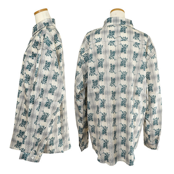 Check and floral retro