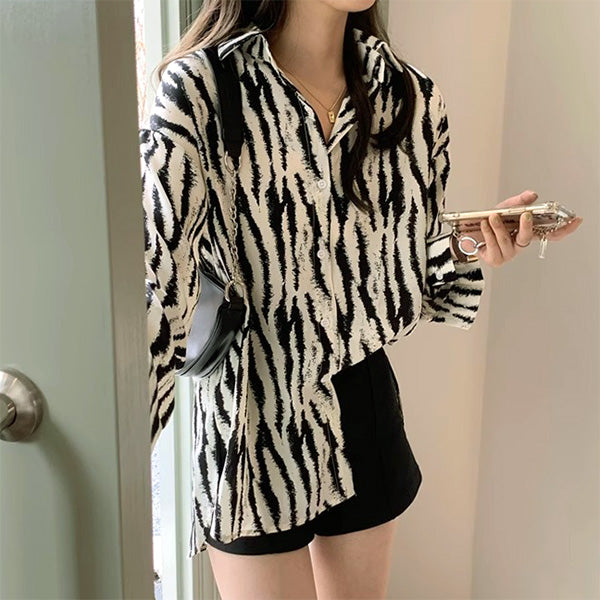 Faded zebra print
