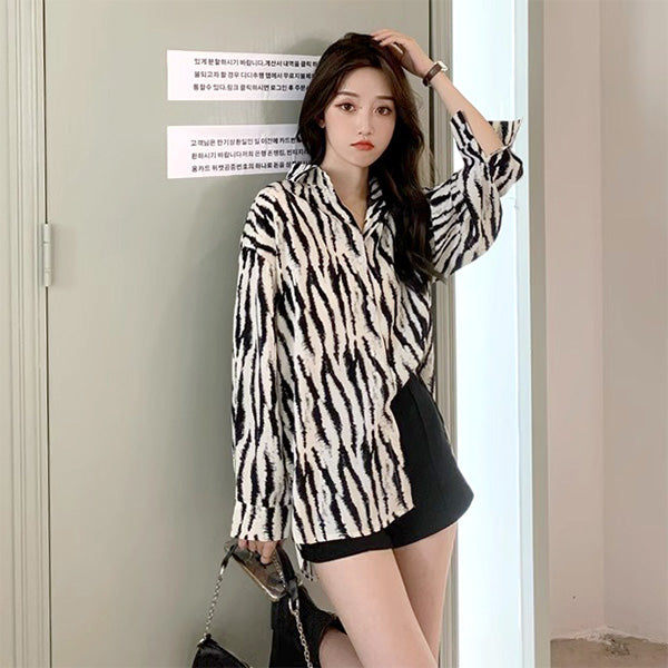 Faded zebra print