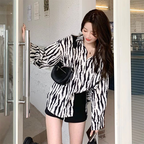 Faded zebra print