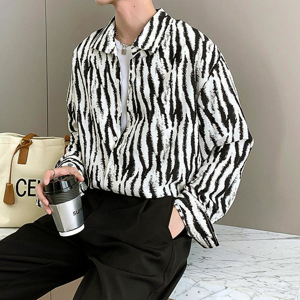 Faded zebra print