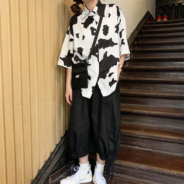 カウプリント ビッグ半袖シャツ