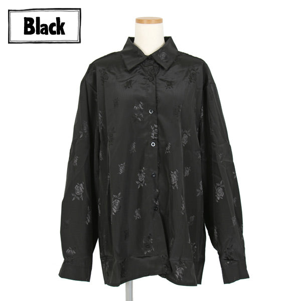バラモノグラム マットサテンシャツ