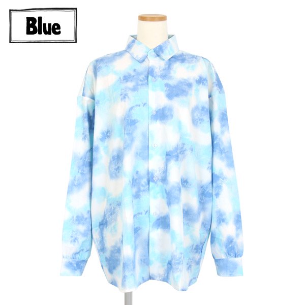 パステルモアレ プリントシャツ