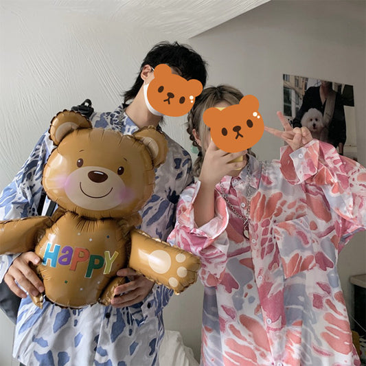 タイダイ柄ビッグシルエット長袖シャツ